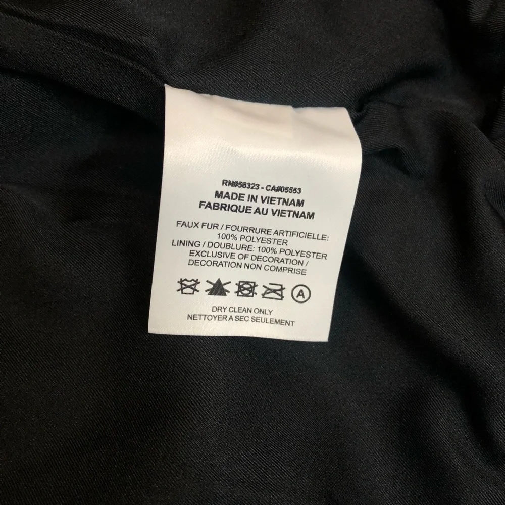 Nwt Womens Nike Sportswear Black Oversized Swoosh fuzzy Fleece Jacket sz: m $175 - Picture 4 of 8